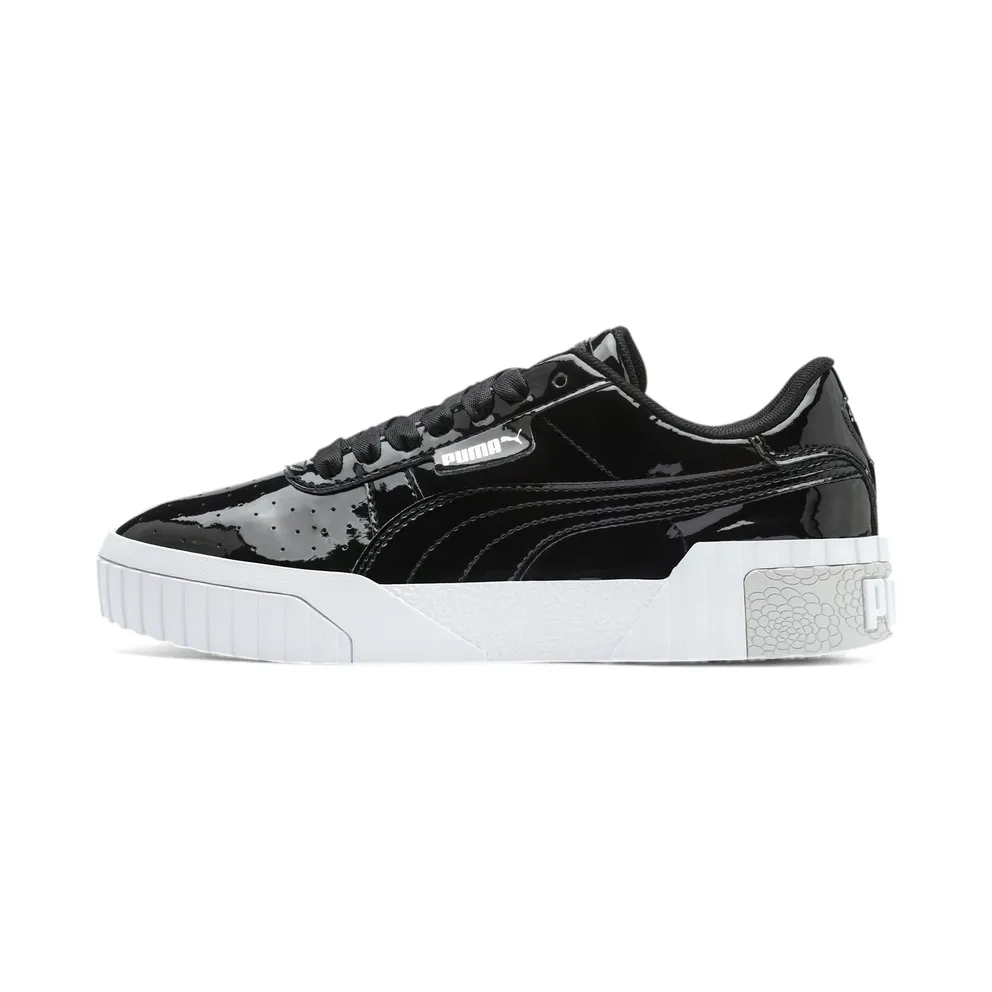 Puma Cali Patent jeugdsportschoenen White/Black (370139-02)