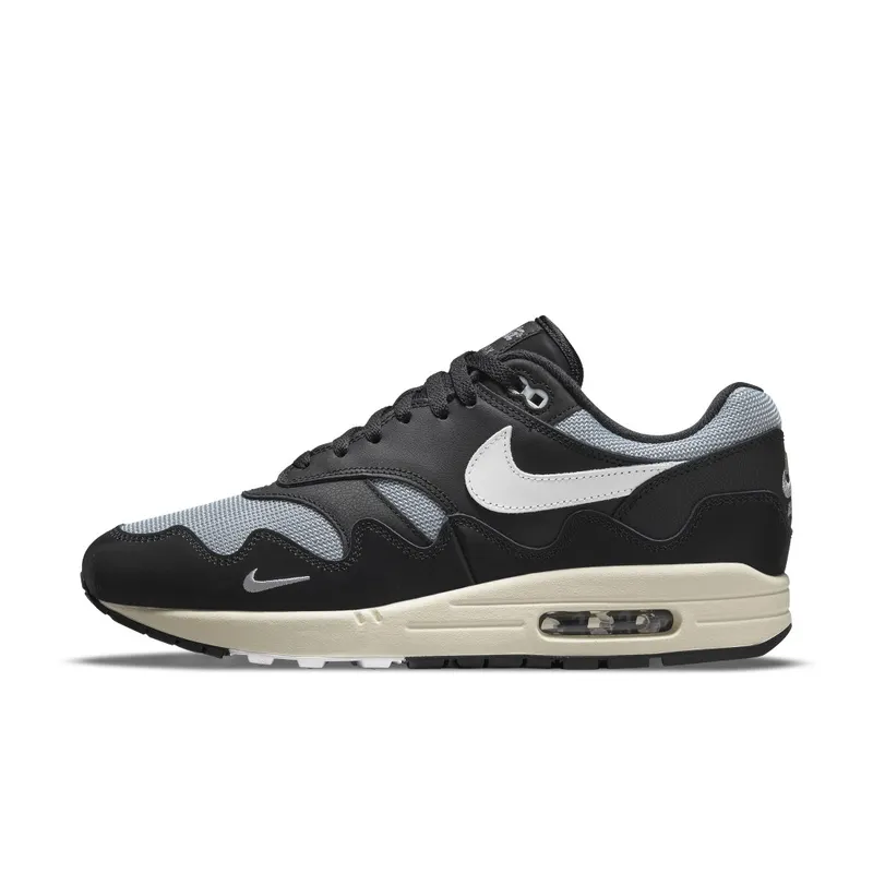 Nike x Patta Air Max 1 Waves Black White (DQ0299-001)