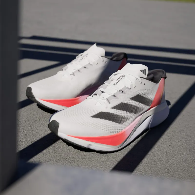 adidas Adizero Boston 12 Cloud White Aurora Met. Solar Red (IF9210)