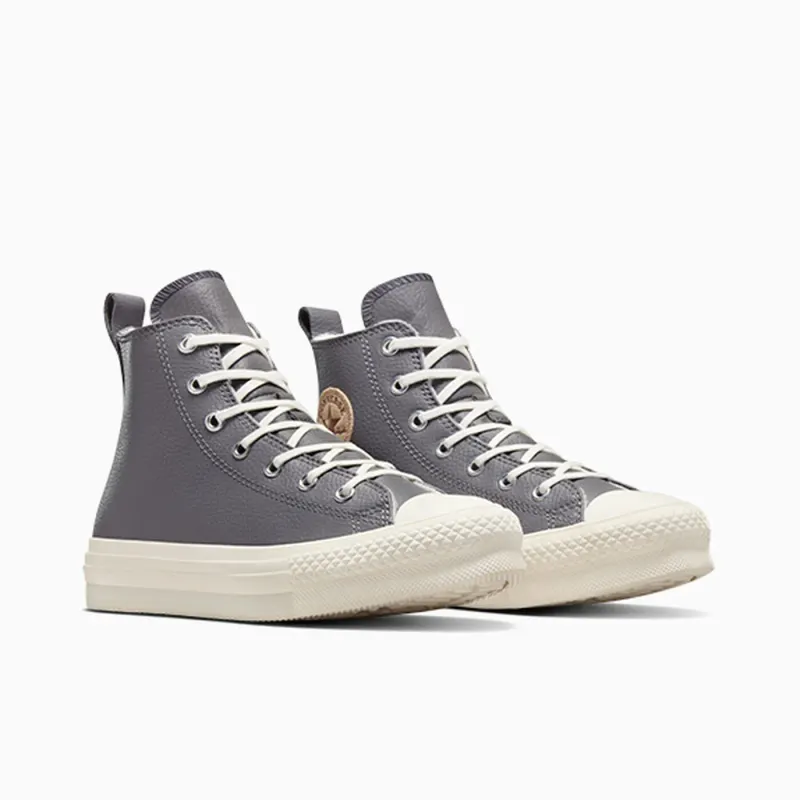 Converse Chuck Taylor All Star EVA Lift Platform Leather Sharkskin/Warm Quarry/Egret (A09259C)