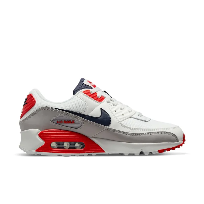 Nike Air Max 90 USA (2021) – “White / Red-navy” (DB0625-101)