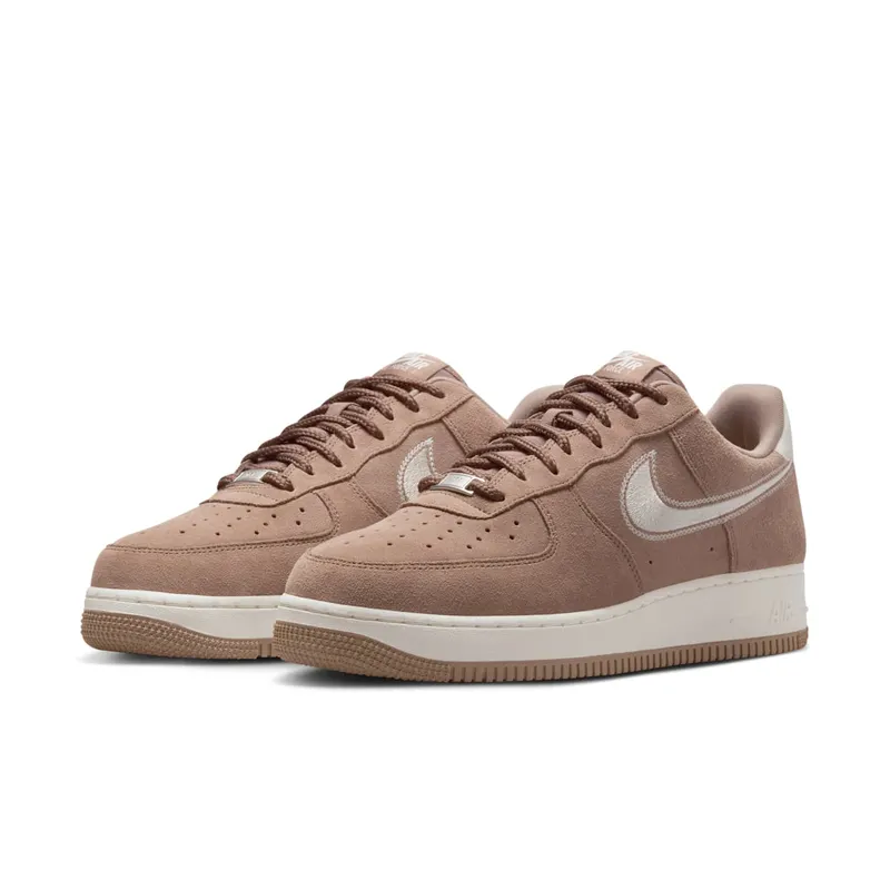 Nike Air Force 1 Low ’07 LV8 “Mink Brown Embroidered Swoosh” (HJ4465-200)