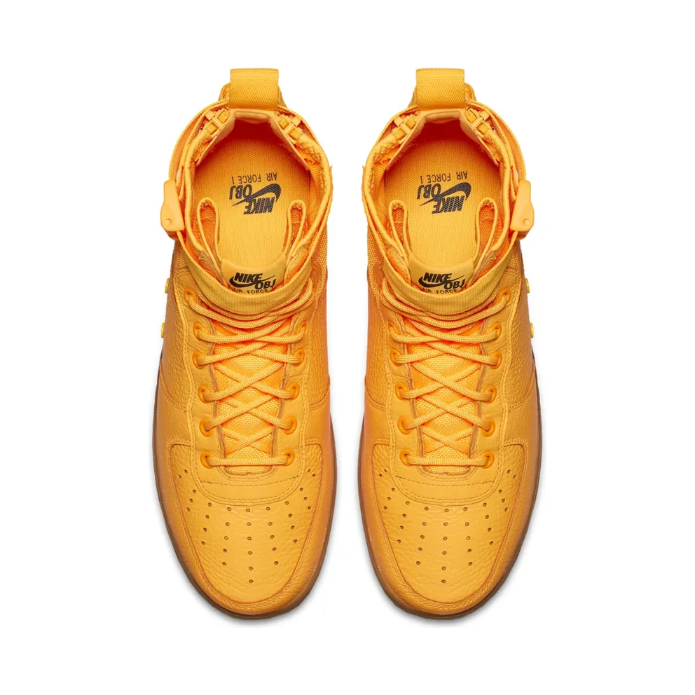 Nike SF Air Force 1 Mid Odell Beckham Jr. Laser Orange/Laser Orange-Gum Medium Brown (917753-801)