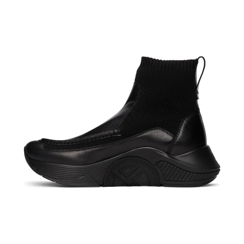 Giorgio Armani Paneled Chunky-Soled High-Top “Black” (X2Z030 XM963)