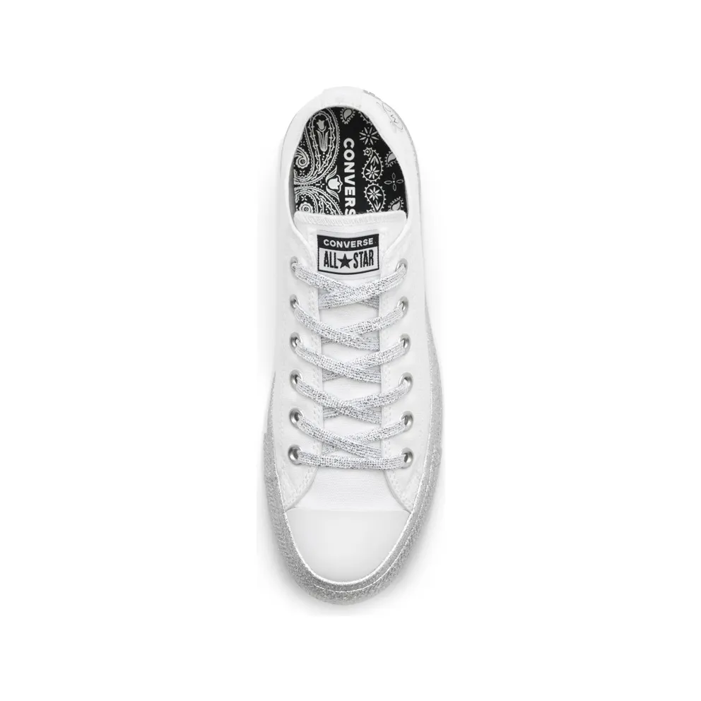 Converse Chuck Taylor All-Star Low Miley Cyrus White Silver White (162238C)