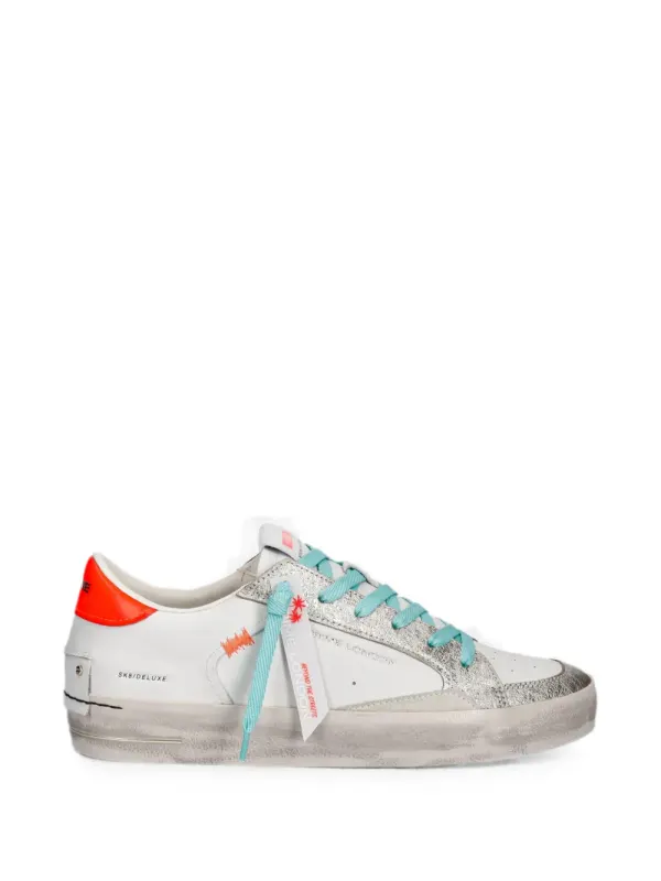Crime London Skate Deluxe sneakers with gerafeld effect – White (29127EE810)
