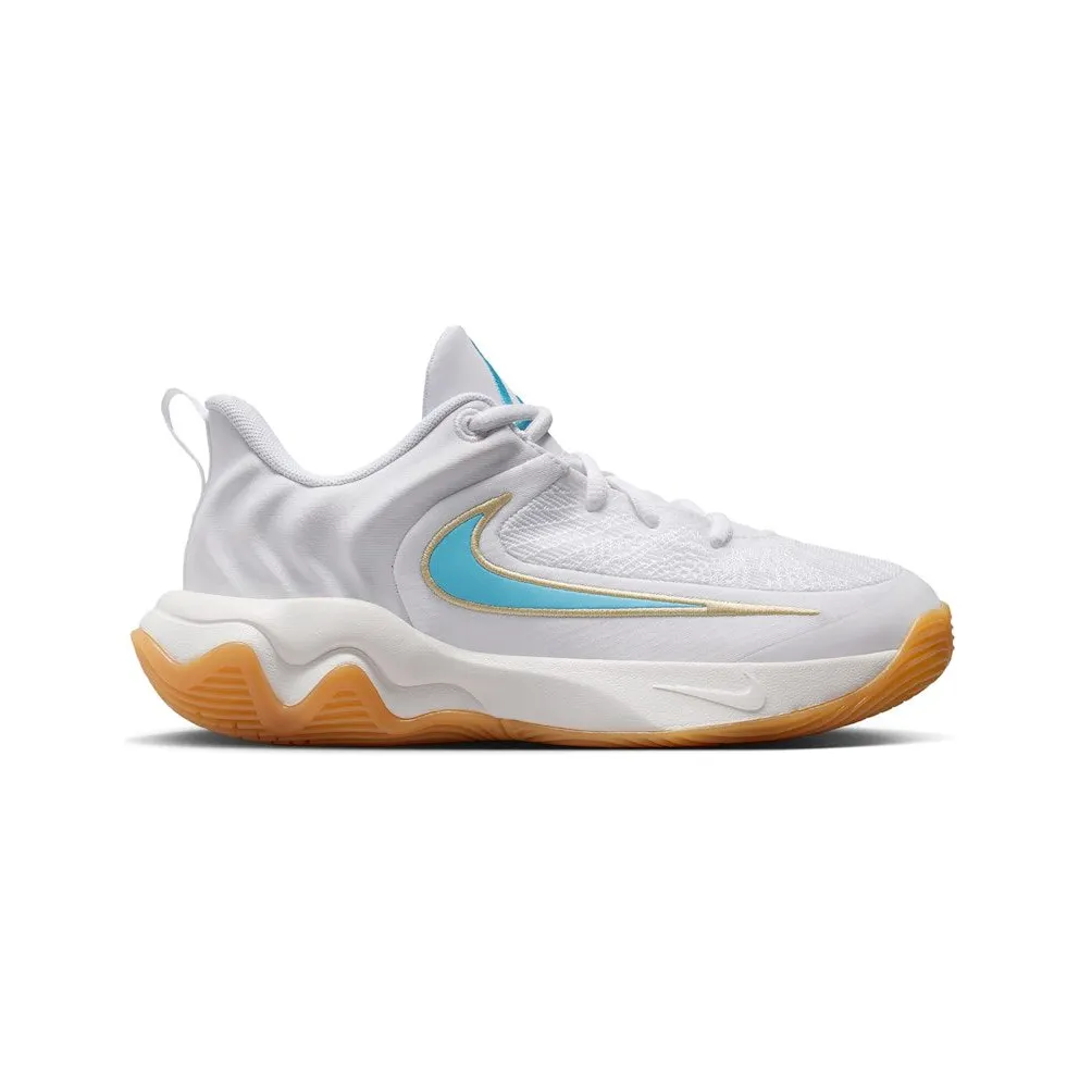 Nike Giannis Immortality 4 White Team Gold Gum Yellow Aquarius Blue (IH7664-100)
