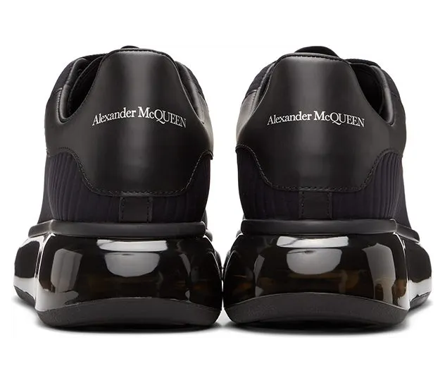 Alexander McQueen Black Neoprene Oversized 1000 BLACK/ (634610W4LA1) (4)