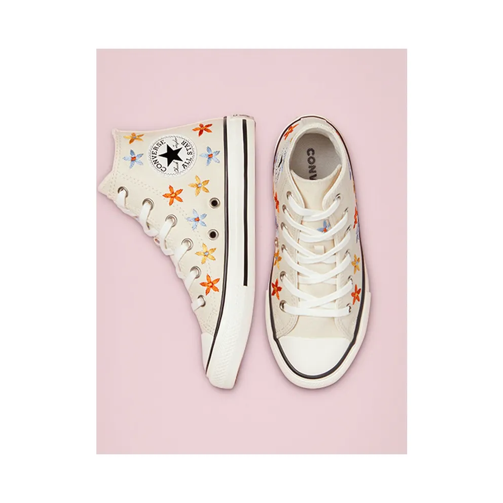 Converse Spring Flowers Chuck Taylor All Star High Top Natural Ivory/egret/black (671099C)