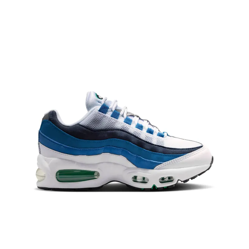 Nike Air Max 95 White / Emerald Green / Lake Blue (IU7899-100)