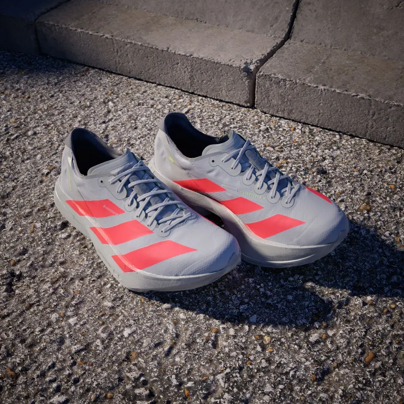 Adidas Adizero Adios Pro 4 Silver Metallic / Lucid Red / Grey (JR6372)
