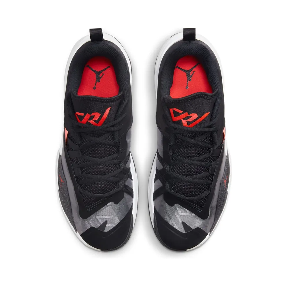 Jordan One Take 3 “Black / White / Grey Fog / Bright Crimson” (DC7701-001)