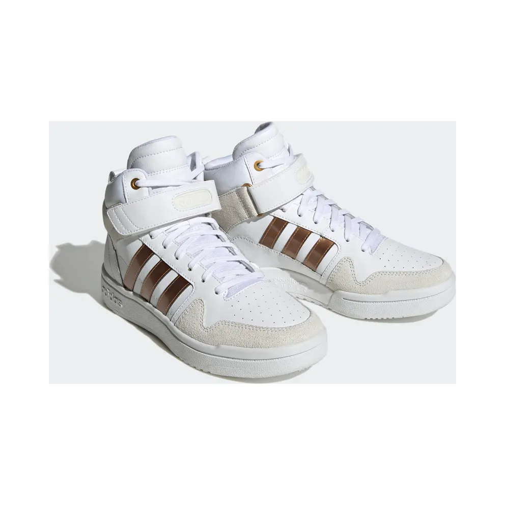 Adidas Postmove Mid Cloudfoam Super Lifestyle Basketball Classic Cloud White / Cloud White / Matte Gold (H06137)