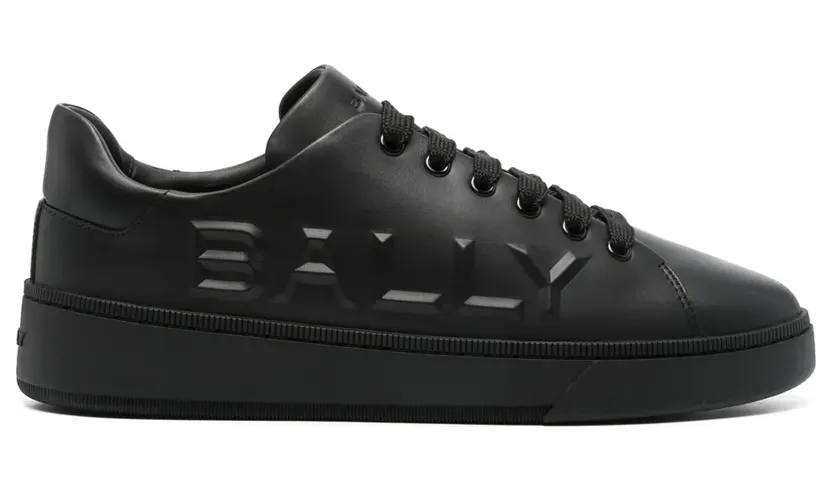 Bally Leren sneakers met logo-reliëf – Zwart (MSK09LVT005)