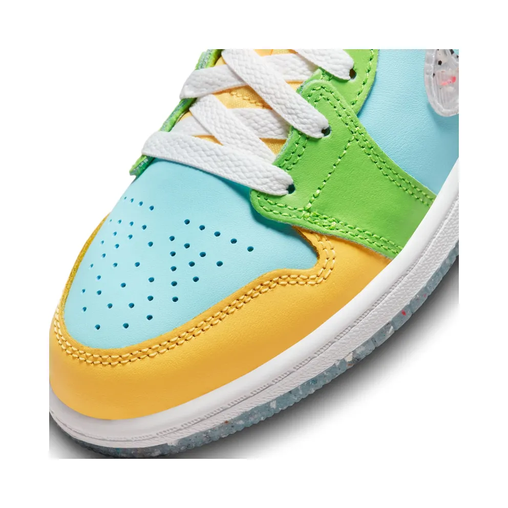 Jordan 1 Mid SE Glacier Ice Citron Pulse Action Green White (DX4370-400)