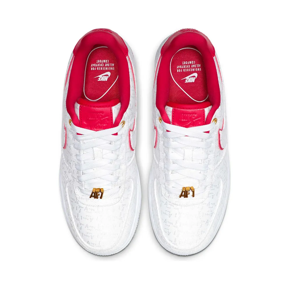 Nike Womens Air Force AF 1 07 Lux Red White (2019) (898889-101)