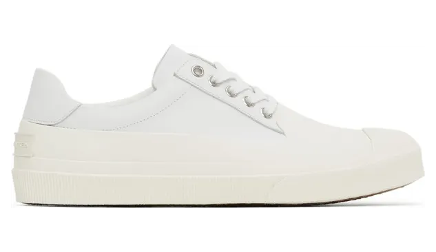 Dries Van Noten White Calfskin Low-Top Sneakers (MS27/131 QU132)