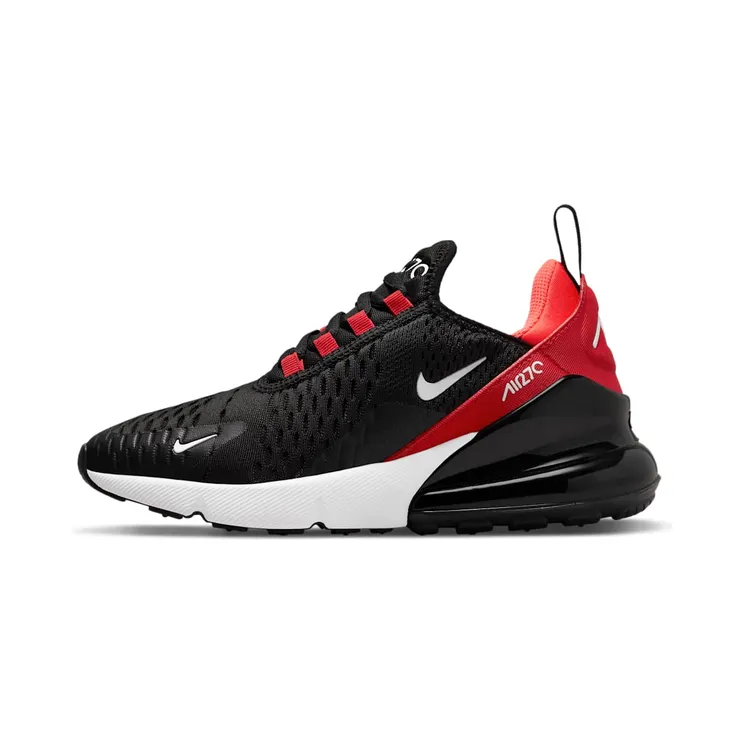 Nike Air Max 270 Black Red White (GS) “Black / University Red / Bright Crimson / White” (943345-025)