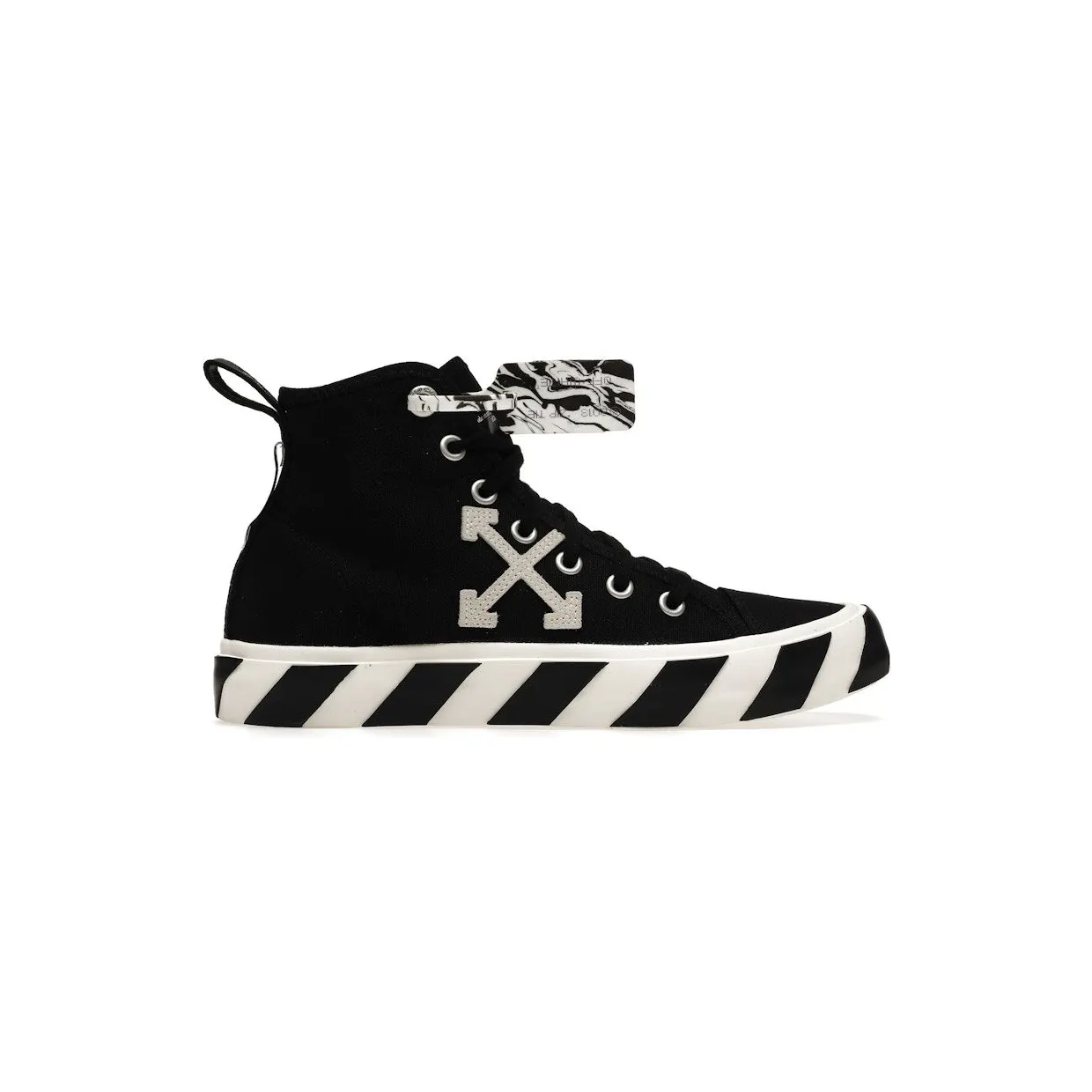 OFF-WHITE Vulcanized Mid Top Black White (OMIA119F21FAB0011001)