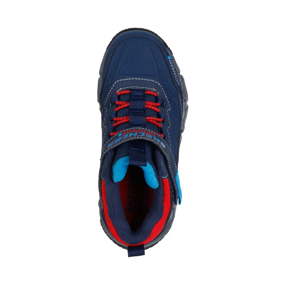 Skechers Waterproof: Velocitrek – Rugged-Rush Sneaker Marine/Red