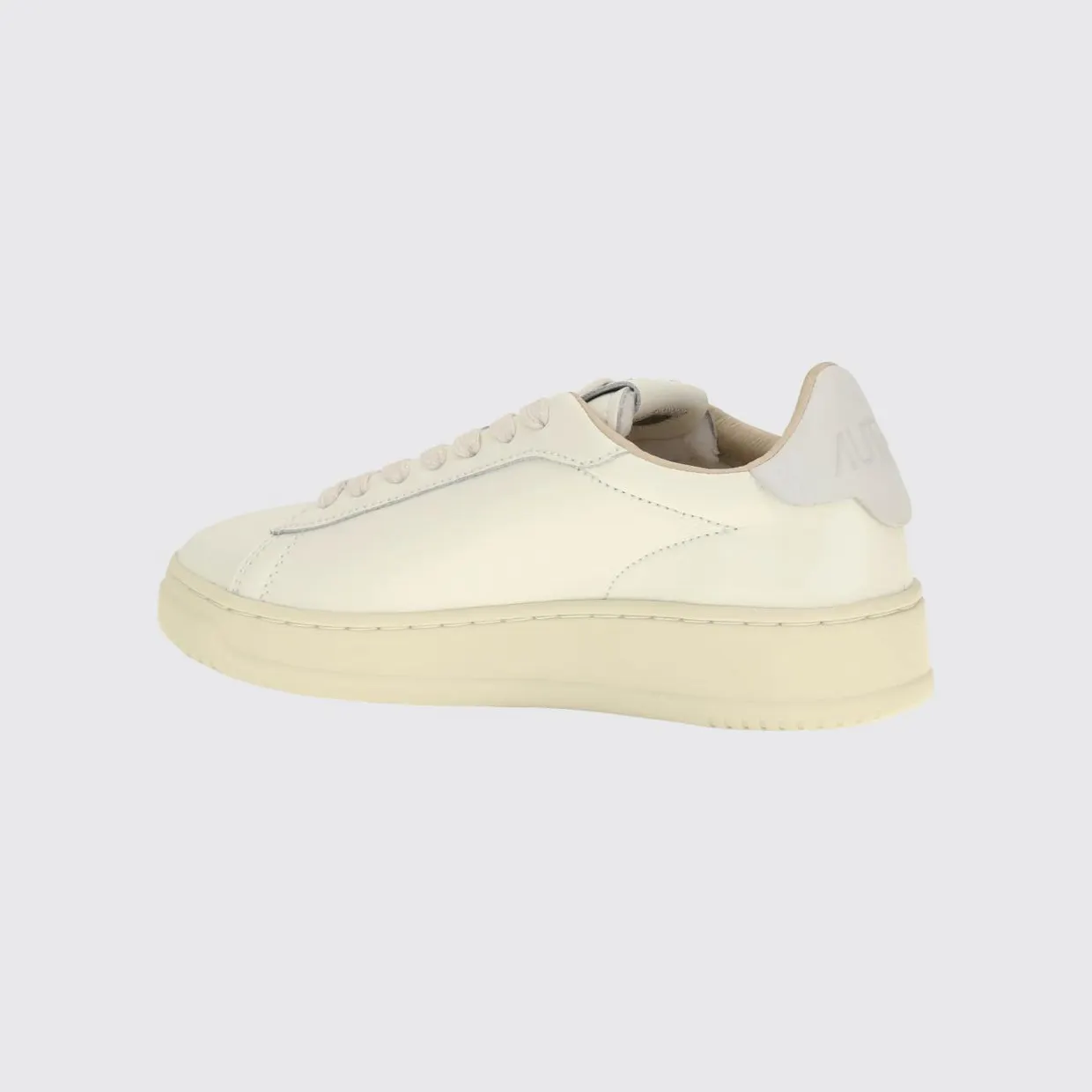 Autry Dallas Low Bicolour Calfskin Leather Trainers with Padded Low-Top Ankle White 2 (ADLWMR01) (2)