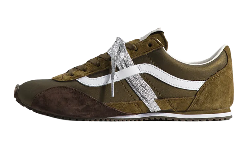 Vans Premium Super Lowpro Trainer “Olive Green White” (VN000EHQOLV)
