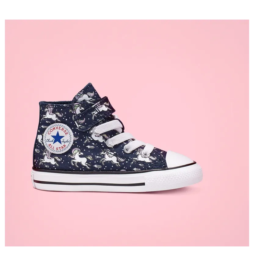 Converse Unicons Hook and Loop Chuck Taylor All Star High Top Navy/black/white (766203C)