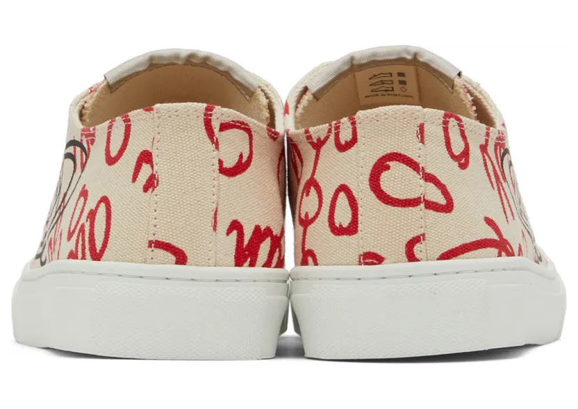 Vivienne Westwood Beige Plimsoll Low-Top Sneakers (75020001M-W0005-) (2)