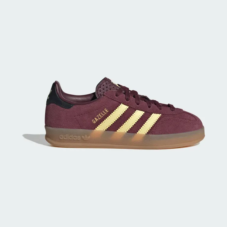 adidas Gazelle Indoor “Maroon / Almost Yellow / Gold Metallic” (KI7358)