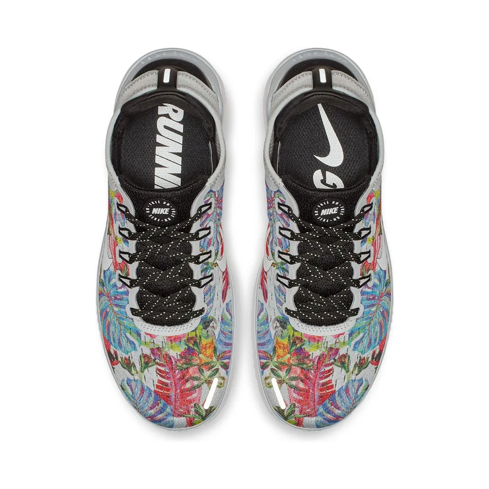 Nike Free RN 2018 Floral Pure Platinum (W) Pure Platinum/White-Black (AV3522-001)