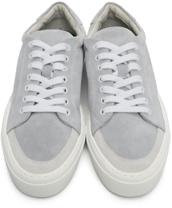 John Elliott Grey Suede Haze Low Sneakers (J024Q26658A)