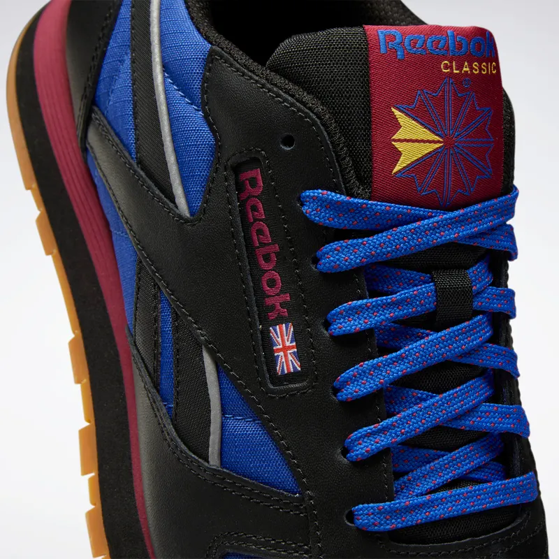 Reebok CL LTHR Core Black / Bright Cobalt / Punch Berry