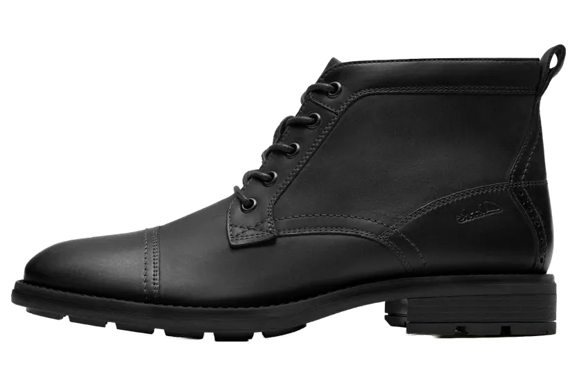 Clarks Emmet Zip “Black Distressed” (26184820)