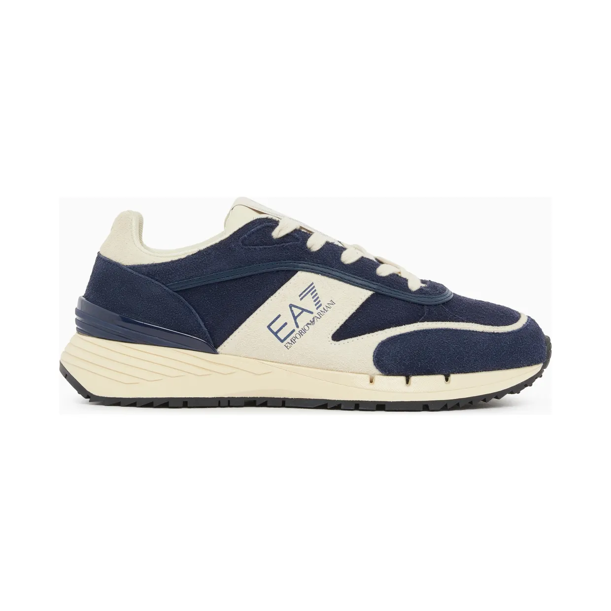 Armani OTG Black and White Velo suede sneakers Blue (7X000861_AF27960_MB798) (2)