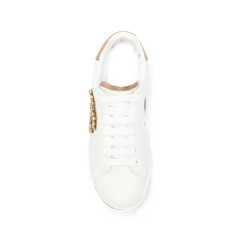 Dolce & Gabbana Crystal-embellished DG Logo “White” (CK2467 A3S62 8G022)