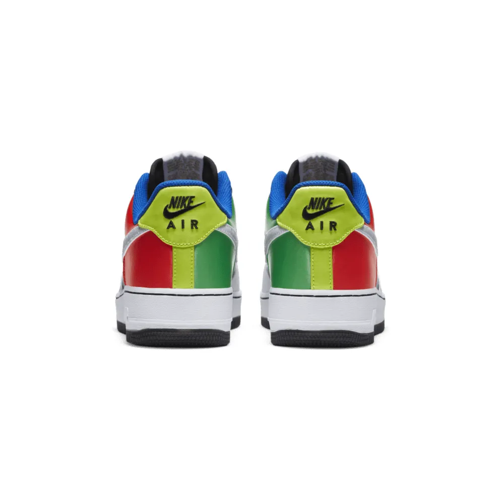 Nike Air Force 1 Low Hidden Message Black/Metallic Silver-Chile Red (DA1345-014)