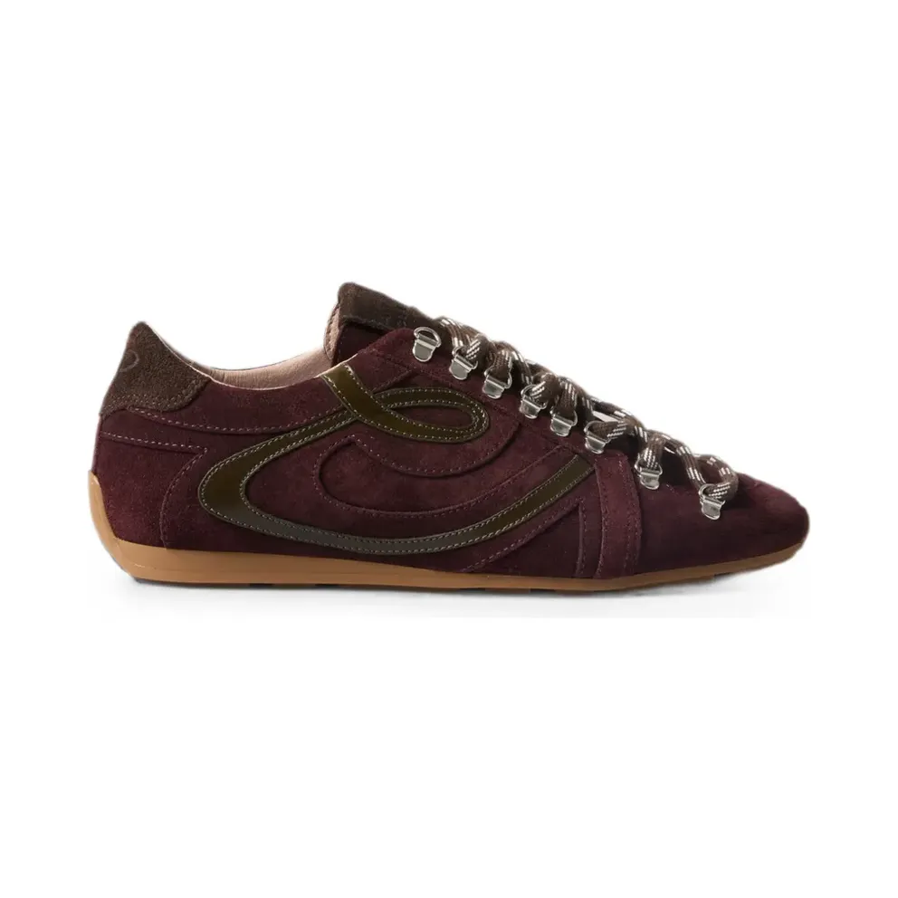 Claudie Pierlot Swing bordeauxrode suède – Purple (CFACH00786)