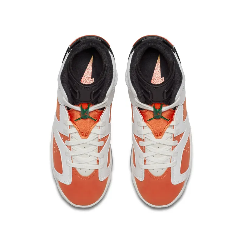 Jordan 6 Retro Gatorade Like Mike White (GS) Summit White/Team Orange-Black (384665-145)
