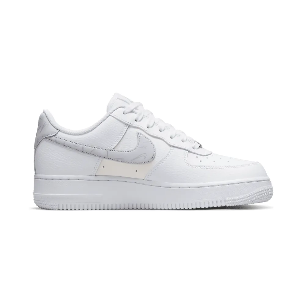 Nike Air Force 1 ’07 Mini Swooshes White Sail Metallic Silver Pure Platinum (W) (DV2237-100)