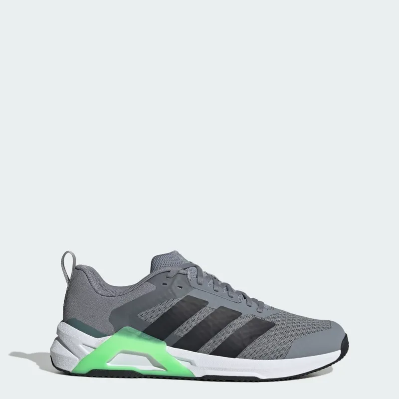 Adidas Dropset Control Training Shoes Grey / Core Black / Lime Burst (JS3119)