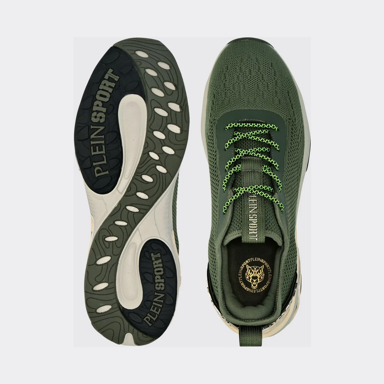 Plein Sport Crochet Knit Sneakers Gold (SAESUSC0747STE003N6593) (3)