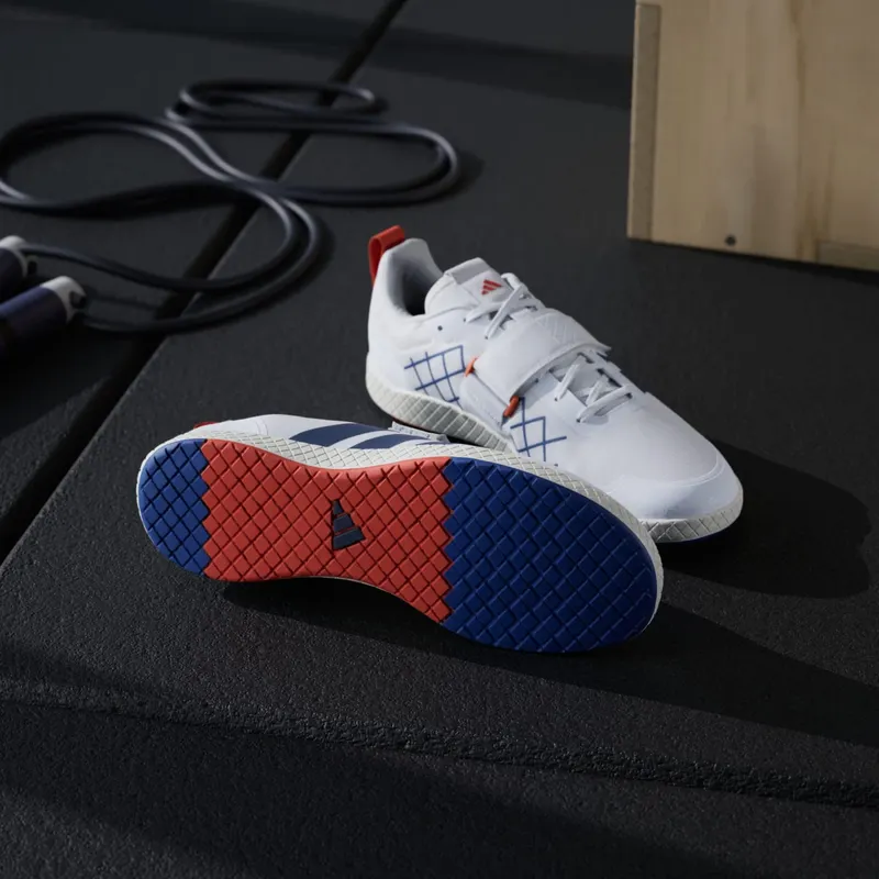 Adidas The Total Gewichthefschoenen Cloud White / Dark Blue / Royal Blue (JP9868)