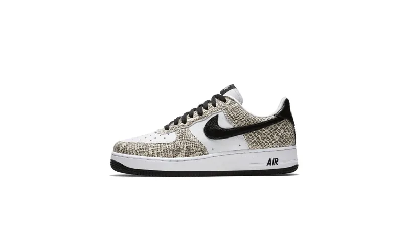Nike Air Force 1 Low Retro Cocoa Snake (2018) True White/Black-Cocoa (845053-104)