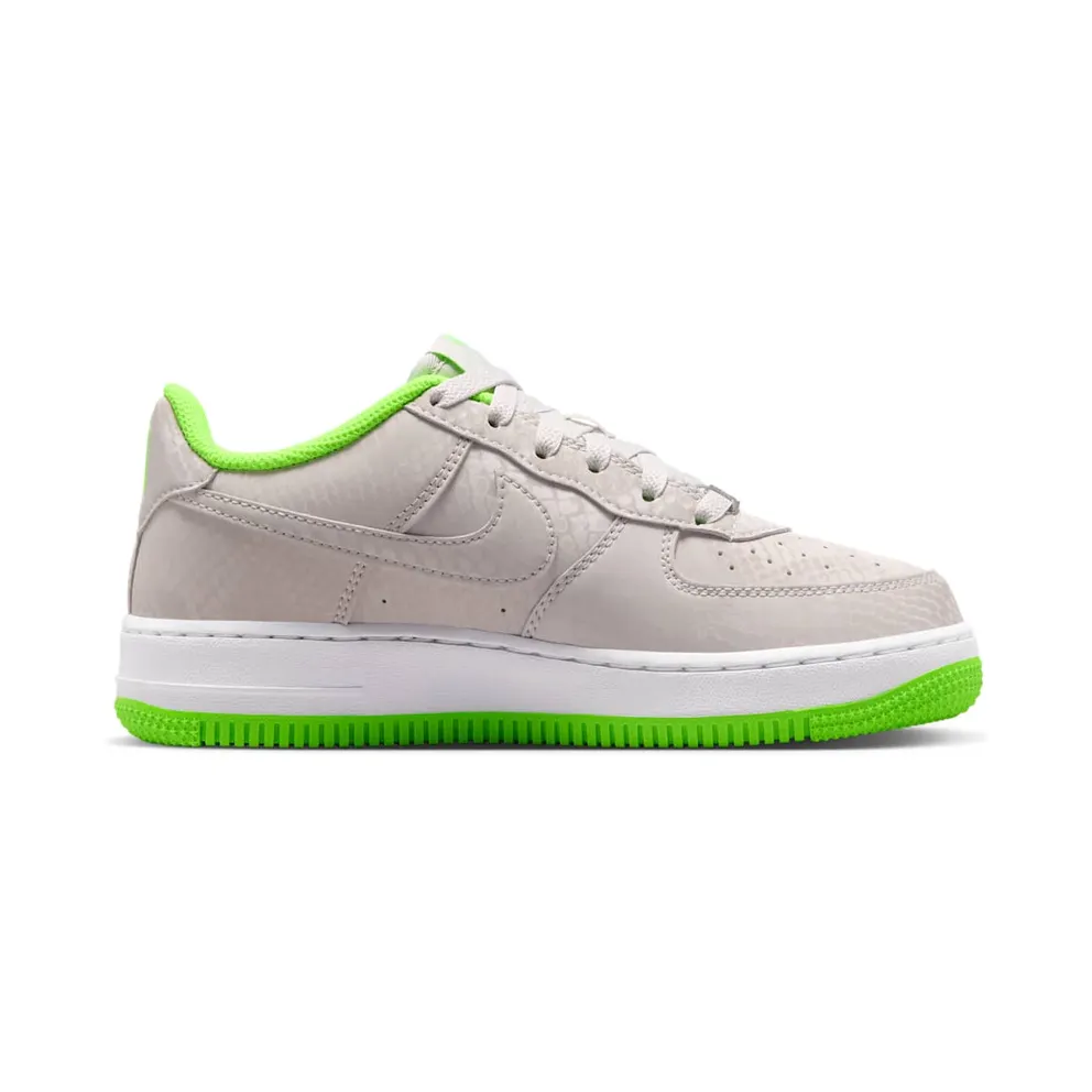 Nike Air Force 1 Low GS “Vast Grey / White / Electric Green” (IO4610-002)