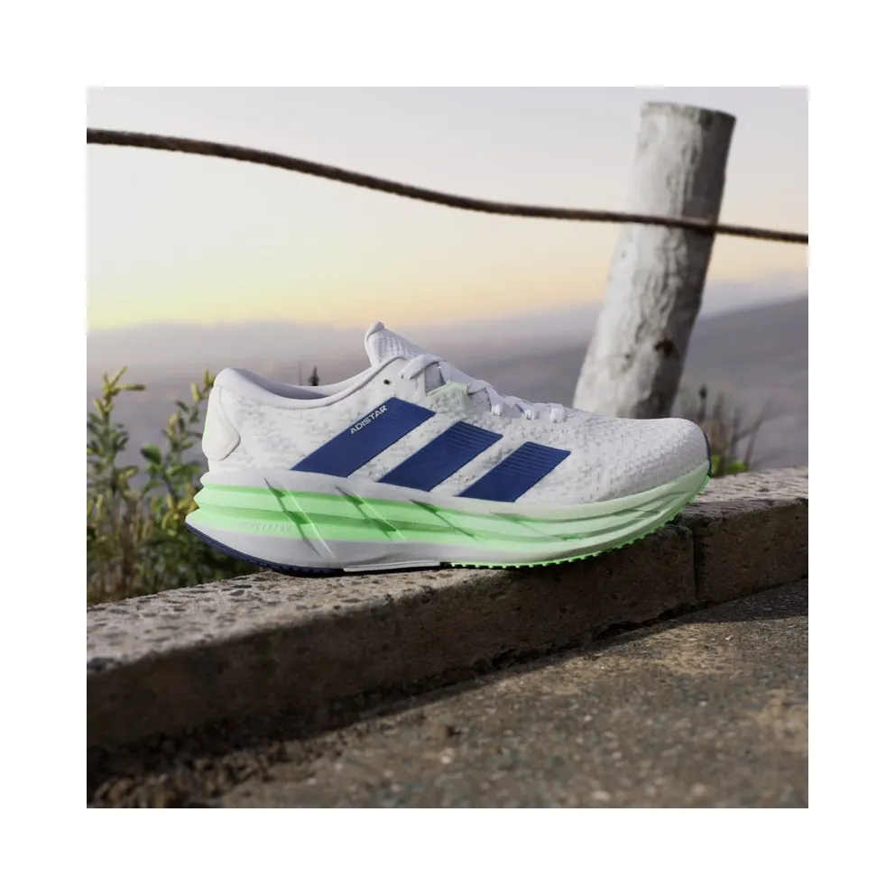 Adidas Adistar 4 Running Shoes Cloud White / Tech Indigo / Lime Burst (JP6574)