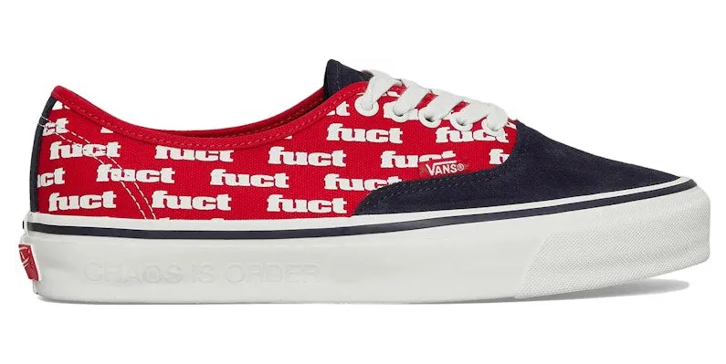 Vans Authentic Reissue 44 LX FUCT x Slam Jam Red Marshmallow (VN0007QZBJJ1)