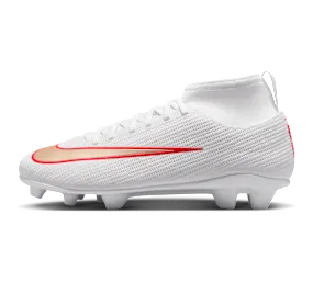 Nike Jr. Mercurial Superfly 11 Club ‘ Multi-Ground High-Top “White/Bright Crimson/Blur” (IU1795-100)