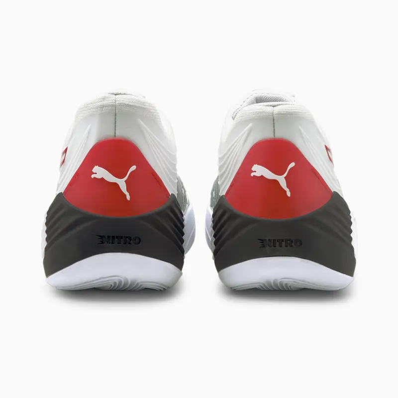 Puma Fusion Nitro Basketball Shoes White/Red (195514-04)