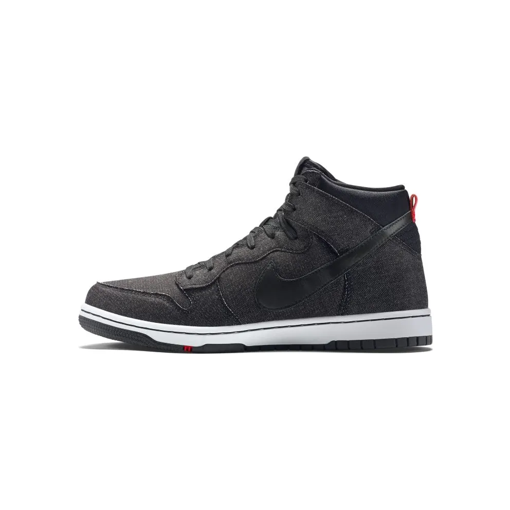 Nike Dunk CMFT Denim Black Black/Black-White-University Red (705434-001)