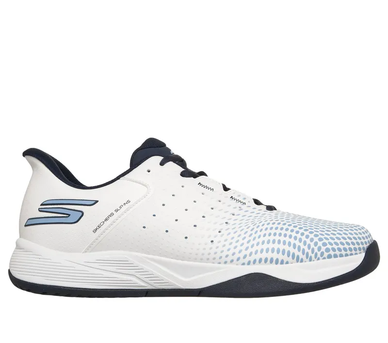 Skechers Viper Court Reload “White / Marine / Light Blue” (246101CWNLB)